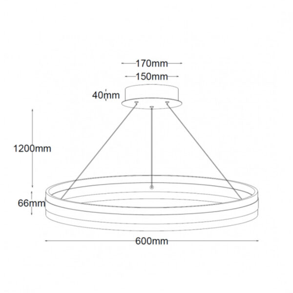 SOLEA 13 LUSTER 48W 3000/4000/6000K BELA HOME LIGHT - Image 2
