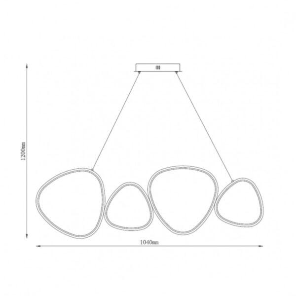 SOLEA 20 LUSTER 48W 3000/4000/6000K BELA HOME LIGHT - Image 2