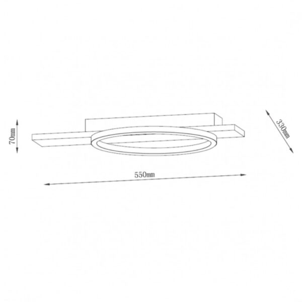 SOLEA 35 LED PLAFONJERA 16W 3000/4000/6000K CRNA/DRVO DIM HOME LIGHT - Image 2