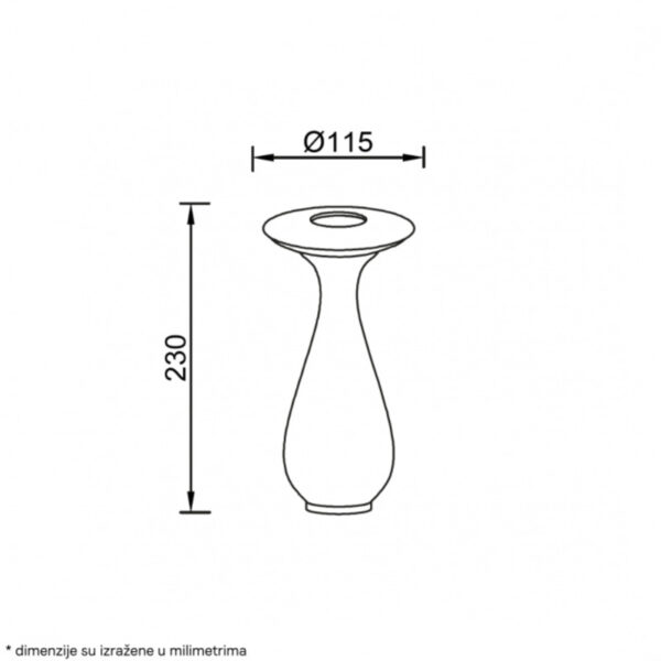 STONA LAMPA PUNJIVA T88091 2.5W 2700K IP54 CRVENA HOME LIGHT - Image 2