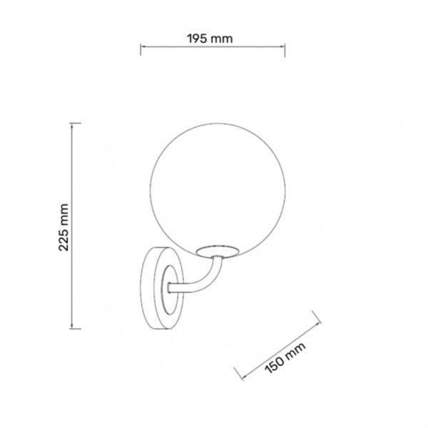 TALIA 45 ZIDNA LAMPA 1*G9 CRNA/BAKAR HOME LIGHT - Image 2