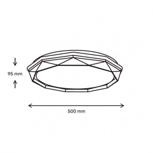 VESTA 676 LED PLAFONJERA 24W/48W CCT HOME LIGHT - Image 2
