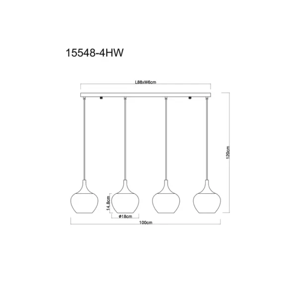 VISILICA MAXY 15548-4HW GLOBO LIGHTING - Image 8