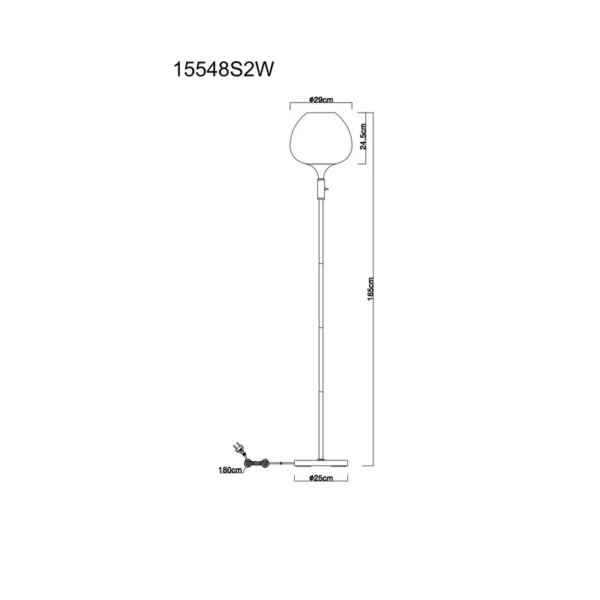 PODNA LAMPA MAXY 15548S2W GLOBO LIGHTING - Image 5