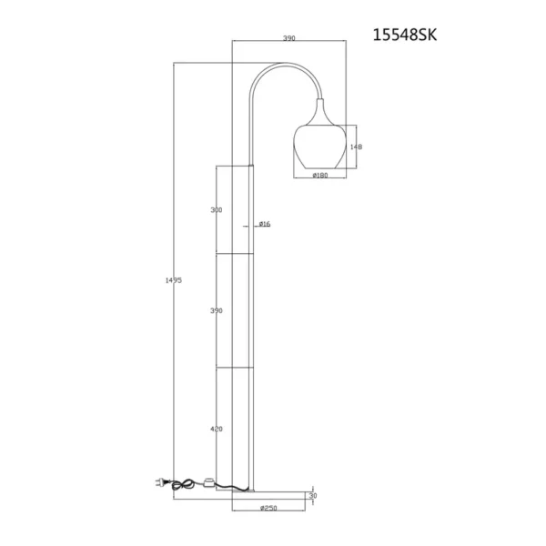 PODNA LAMPA MAXY 15548SK GLOBO LIGHTING - Image 7