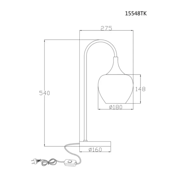 STONA LAMPA MAXY 15548TK GLOBO LIGHTING - Image 6