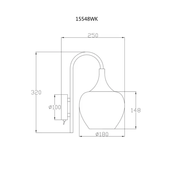 ZIDNA LAMPA MAXY 15548WK GLOBO LIGHTING - Image 6