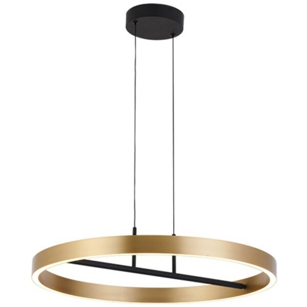 M10944 led visilica 42w 3000k crna+ brušeno zlato 3y mitea lighting