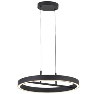 M10946 led visilica 42w 3000k peščano crna 3y mitea lighting