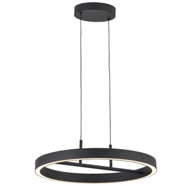 M10946 led visilica 42w 3000k peščano crna 3y mitea lighting