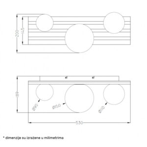 TALIA 61 PLAFONJERA DRVO 3*G9 HOME LIGHT 1
