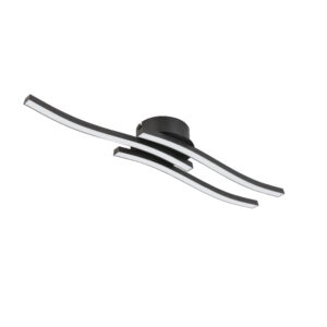 Cora led plafonjera crna 742031 esto