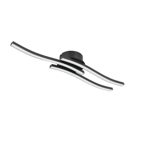 Cora led plafonjera crna 742031 esto