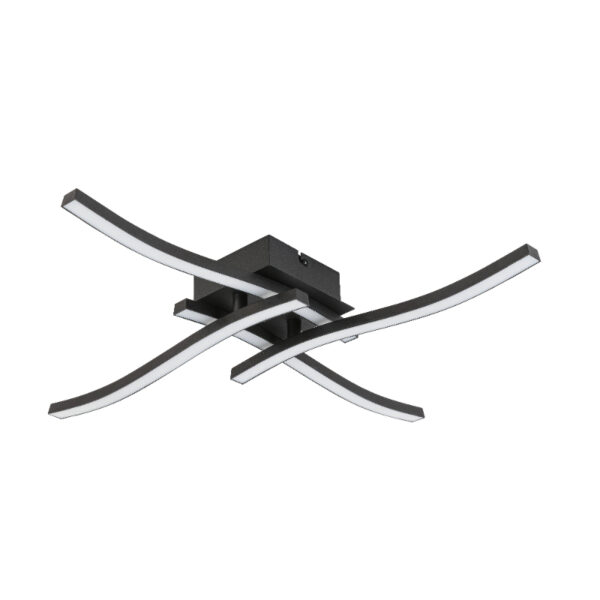Cora led plafonjera crna 742032 esto