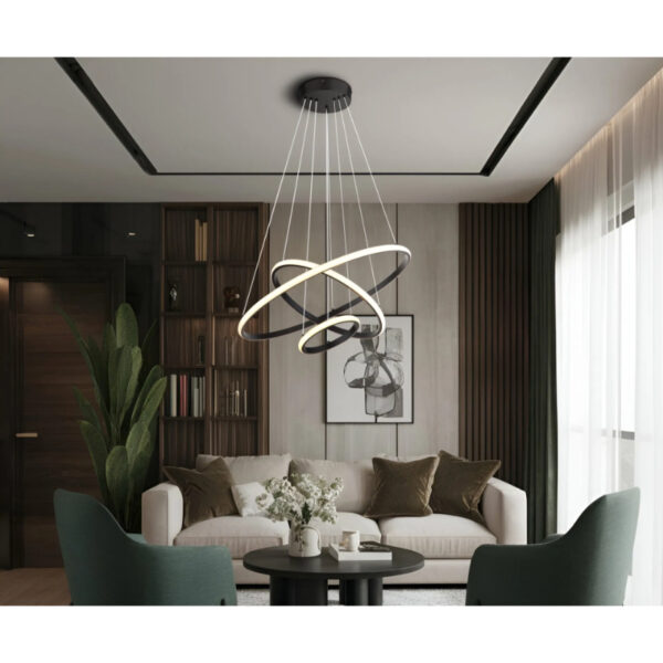 Corine led visilica crna 67404 globo 5