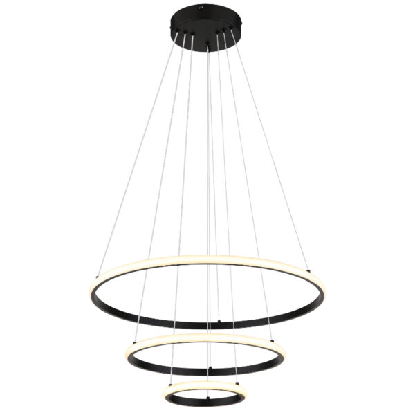 Corine led visilica crna 67404 globo