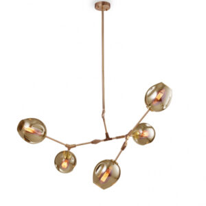Rustik 91 luster rustik staro zlato 5xe27 home light