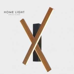Solea 26 zidna led lampa crna drvo home light