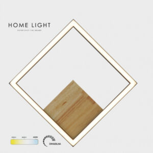 Solea 39 led zidna lampa crna drvo home light