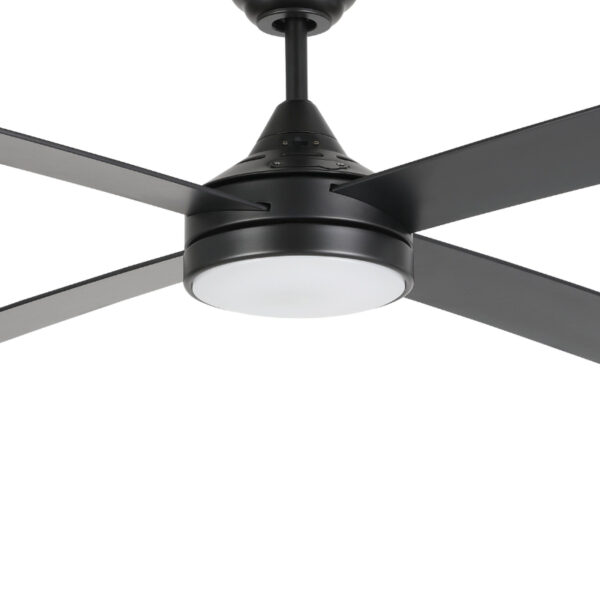 Trinidad crni mat plafonski ventilator sa led osvetljenjem 1