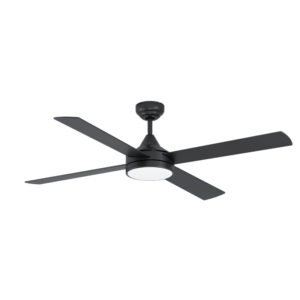 Trinidad crni mat plafonski ventilator sa led osvetljenjem