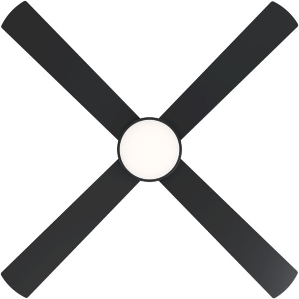Trinidad crni mat plafonski ventilator sa led osvetljenjem donja strana
