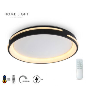 Vesta 655 led plafonjera crna 48w home light 2