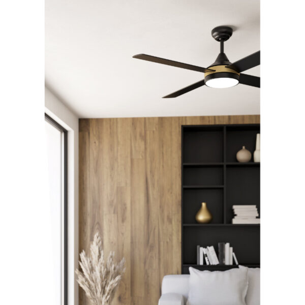 Plafonski ventilator crno zlatni trinidad prostor 3