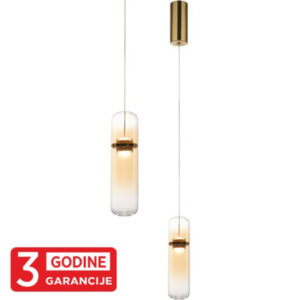 Bronzana+amber led visilica shadow map9504 1 6w 3000k 3y mitea lighting