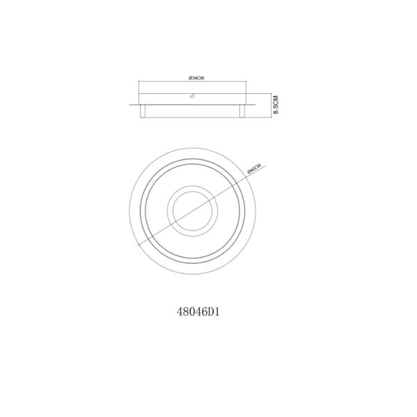 Led plafonska lampa zara 48046d1 globo lighting 5
