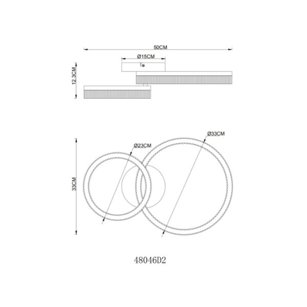 Led plafonska lampa zara 48046d2 globo lighting dimenzije