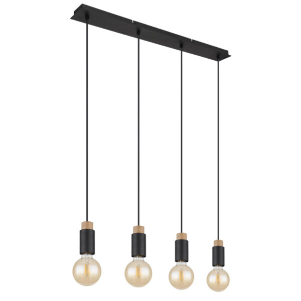 Visilica matti drvo crna 54045 4h globo lighting 1