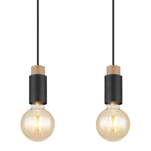 Visilica matti drvo crna 54045 4h globo lighting 3