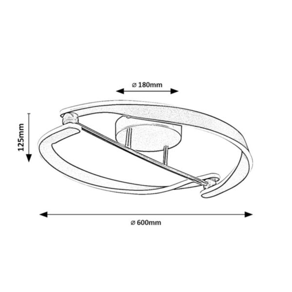 Adalind led plafonska lampa 71149 rabalux dimenzije