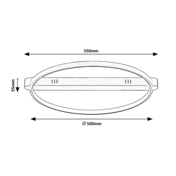 Led plafonjera beliza 71344 rabalux dimenzije