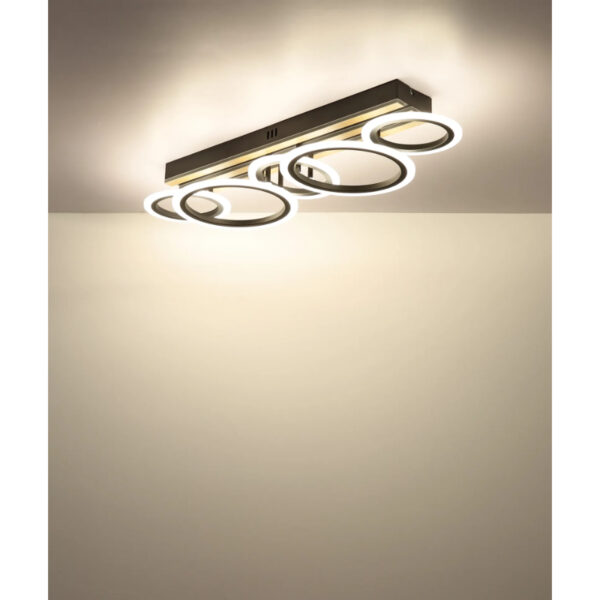 Led plafonska lampa drvene letvice 67360d4 blevins globo lighting p4k