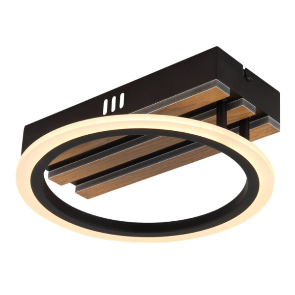 Led plafonska lampa drvene letvice blevins 67360d1 globo lighting 4