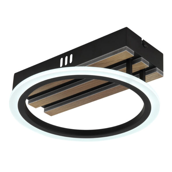Led plafonska lampa drvene letvice blevins 67360d1 globo lighting 5