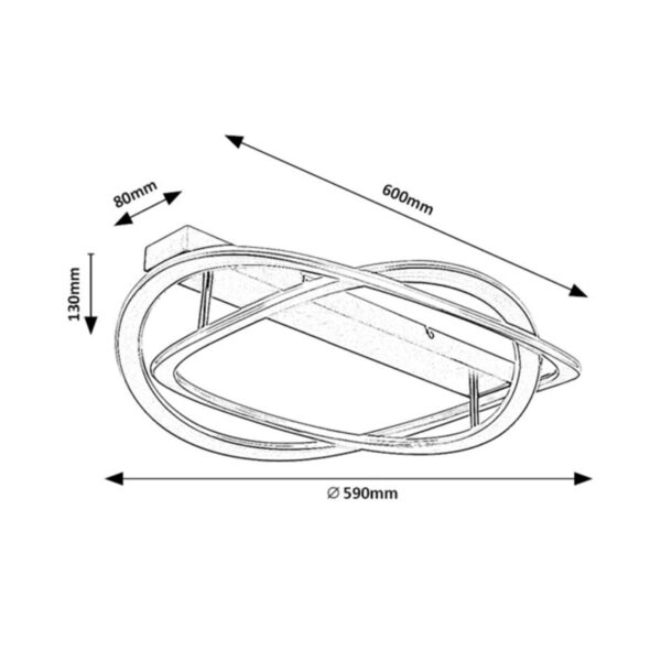 Led plafonska lampa kallira 71280 rabalux dimenzije