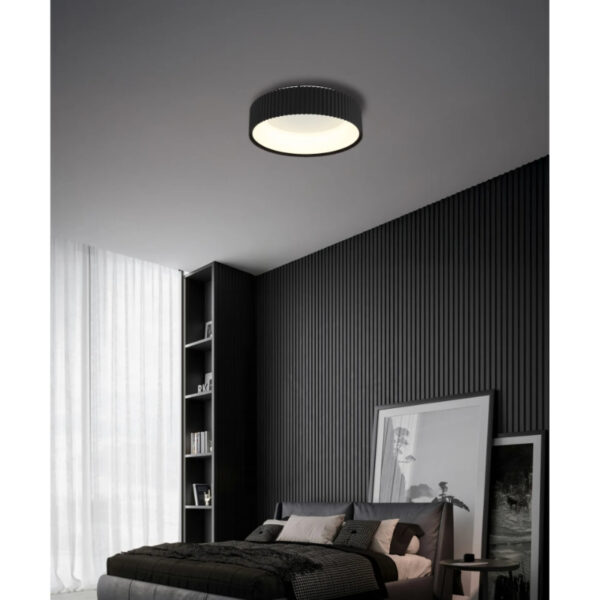 Led plafonska lampa kemp 15924ds crna globo lighting prostor 1