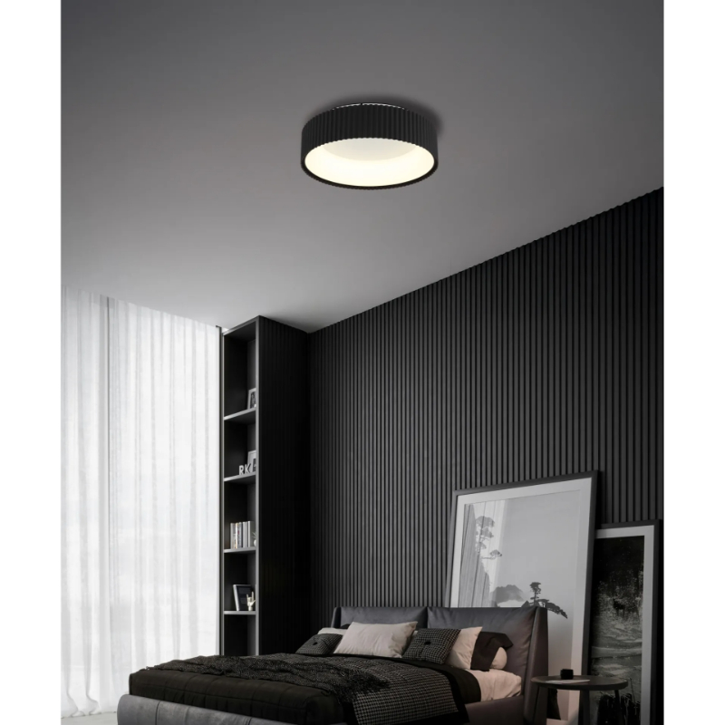 Led plafonska lampa kemp 15924ds crna globo lighting prostor 1