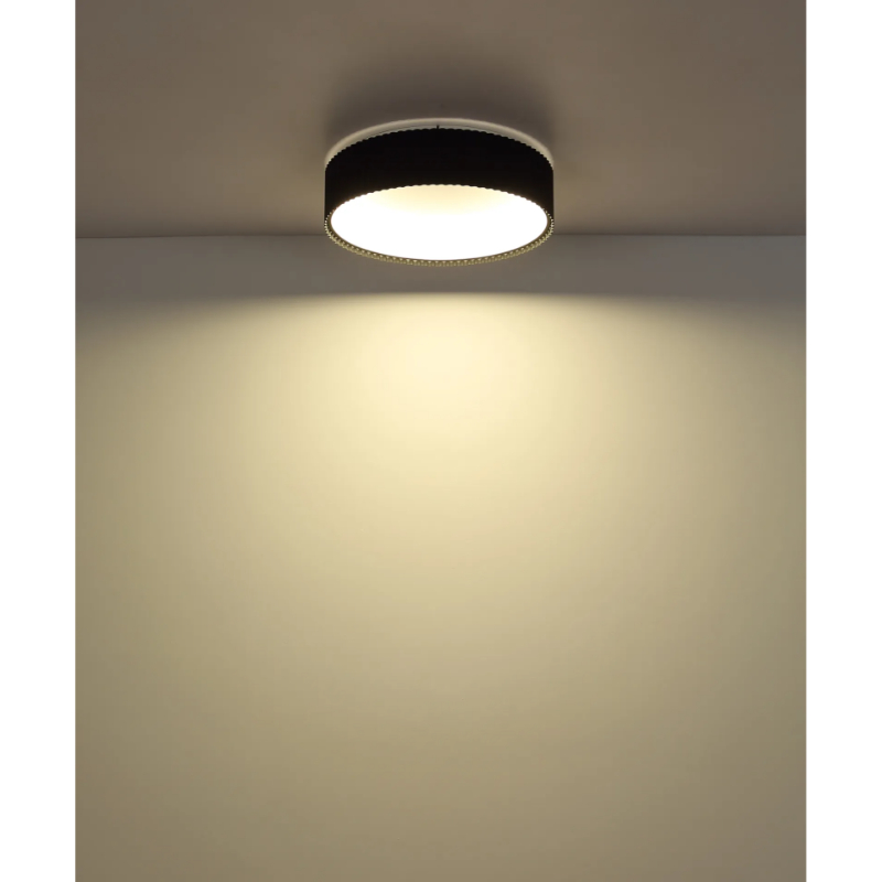 Led plafonska lampa kemp 15924ds crna globo lighting prostor