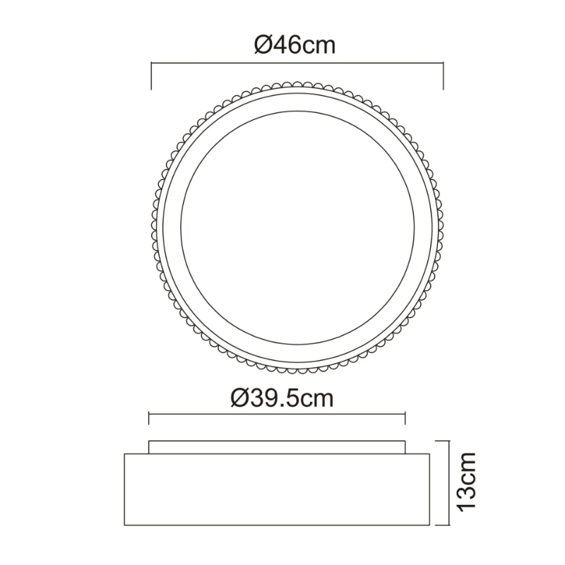 Led plafonska lampa kemp 15924dw bela globo lighting dimenzije