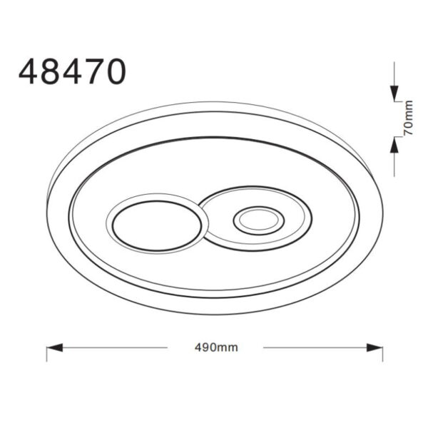 Led plafonska lampa ruiz i 48470 globo lighting dimenzije
