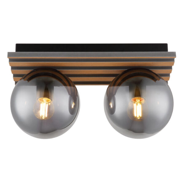 Plafonska lampa drvene letvice parsons 54343 2 globo lighting 2