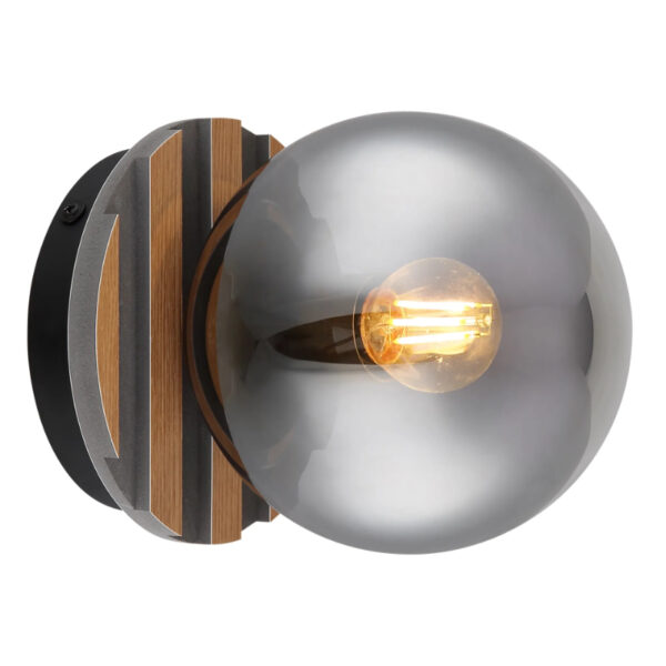 Plafonska lampa sa drvenim letvicama parsons 54343 1 globo lighting 3