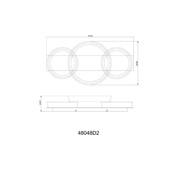Syrakus led plafonjera kafa 48048d2 globo f
