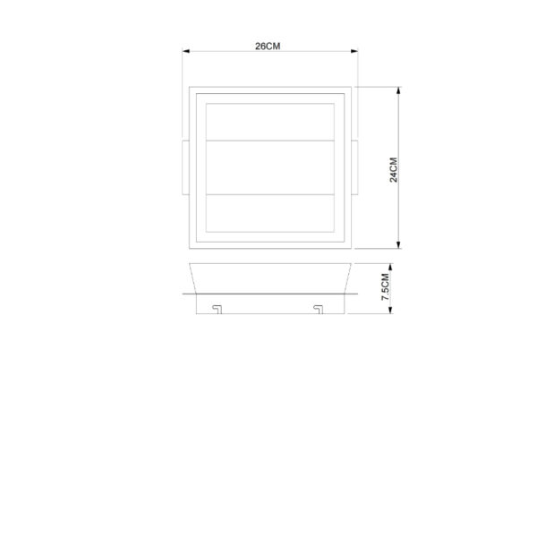 Syrakus led plafonjera kafa 48049d globo f