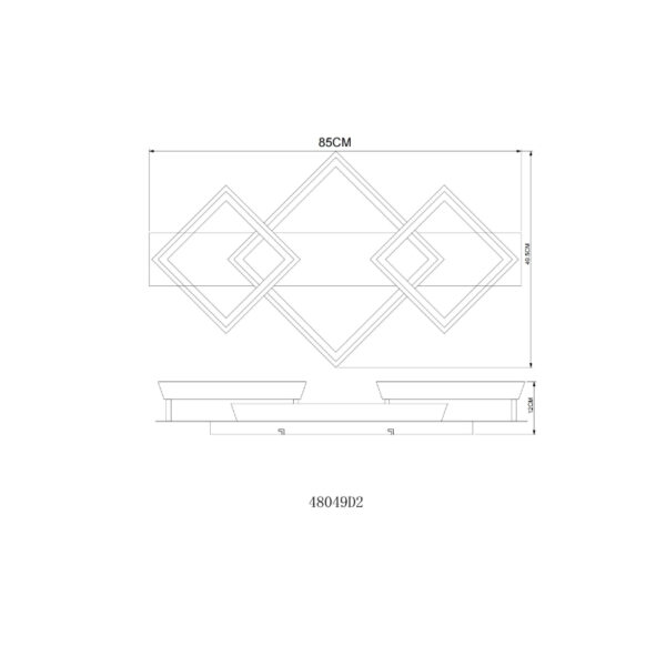 Syrakus led plafonjera kafa 48049d2 globo f