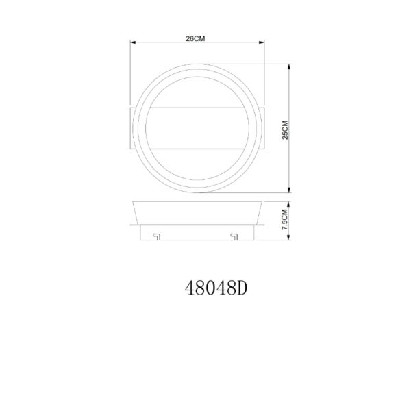 Syrakus led plafonska lampa 48048d globo f